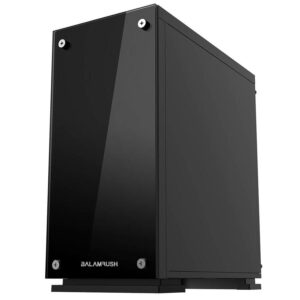 GABINETE GAMER BALAMRUSH TALOS / MICRO TORRE / MICRO ATX, MINI ITX / VENTILADOR RGB / PANEL CRISTAL TEMPLADO, METAL / NEGRO / BR-922968