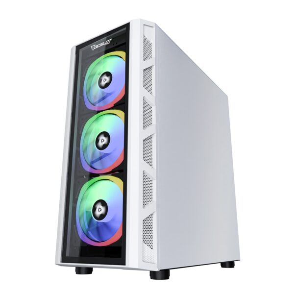 GABINETE OCELOT GAMING OG-C WHITE BLIXARD, SOPORTA TARJETAS E-ATX, ATX, M-ATX E ITX COLOR TOTALMENTE COLOR BLANCO, PANEL LATERAL DE CRISTAL TEMPLADO, FULL TOWER, INCLUYE VENTILADORES ARGB, SOPRTE PARA GPU HORIZONTAL Y VERTICAL. - Image 17