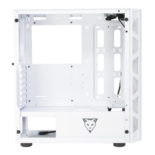 GABINETE OCELOT GAMING OG-C WHITE BLIXARD, SOPORTA TARJETAS E-ATX, ATX, M-ATX E ITX COLOR TOTALMENTE COLOR BLANCO, PANEL LATERAL DE CRISTAL TEMPLADO, FULL TOWER, INCLUYE VENTILADORES ARGB, SOPRTE PARA GPU HORIZONTAL Y VERTICAL. - Image 19
