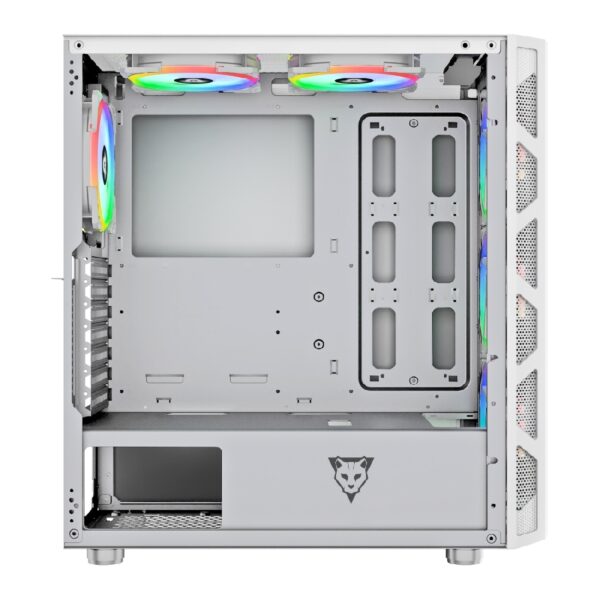 GABINETE OCELOT GAMING OG-C WHITE BLIXARD, SOPORTA TARJETAS E-ATX, ATX, M-ATX E ITX COLOR TOTALMENTE COLOR BLANCO, PANEL LATERAL DE CRISTAL TEMPLADO, FULL TOWER, INCLUYE VENTILADORES ARGB, SOPRTE PARA GPU HORIZONTAL Y VERTICAL. - Image 21