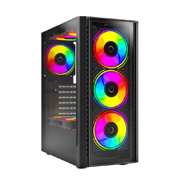 GABINETE GAMER BALAM RUSH DRAGONFLY CRYSTALGM745 / MEDIA TORRE / ATX, MICRO ATX, MINI ITX / VENTILADOR RGB / PANEL CRISTAL TEMPLADO, METAL / NEGRO / BR-935968 - Image 2