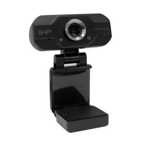 CAMARA WEB GHIA FULL HD 1080P, MICROFONO INTEGRADO VIA USB 2.0, BASE AJUSTABLE, COLOR NEGRO