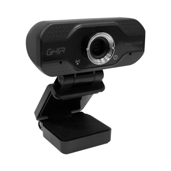 CAMARA WEB GHIA FULL HD 1080P, MICROFONO INTEGRADO VIA USB 2.0, BASE AJUSTABLE, COLOR NEGRO - Image 2