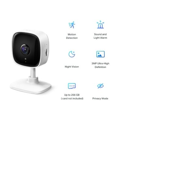 CAMARA IP TP-LINK TAPO C110 WIFI 3MP MICROSD 256GB VISION NOCTURNA AUDIO BIRIDECCIONAL - Image 2