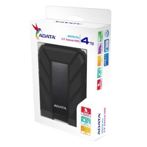 DISCO DURO EXTERNO ADATA HD710P 4TB PORTATIL 2.5 USB 3.2 NEGRO WINDOWS MAC LINUX CONTRAGOLPES (AHD710P-4TU31-CBK)