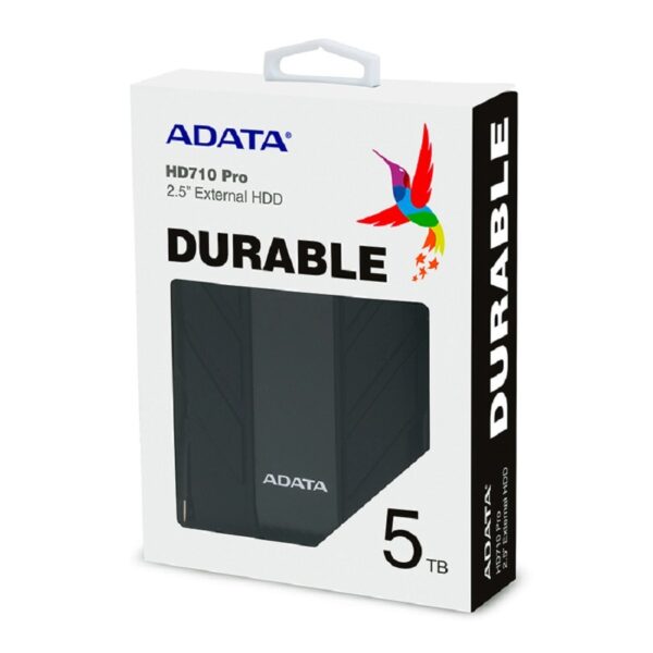 DISCO DURO EXTERNO ADATA HD710P 5TB PORTATIL 2.5 USB 3.2 NEGRO WINDOWS MAC LINUX CONTRAGOLPES (AHD710P-5TU31-CBK) - Image 3