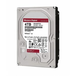 DISCO DURO INTERNO WD RED PRO 4TB 3.5 ESCRITORIO SATA3 6GB/S 256MB 7200RPM 24X7 HOTPLUG NAS 1-16 BAHIAS WD4003FFBX