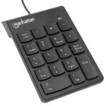 TECLADO,MANHATTAN,176354, NUMERICO USB NEGRO