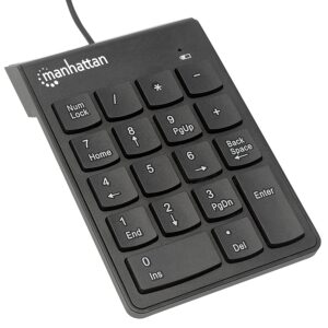 TECLADO,MANHATTAN,176354, NUMERICO USB NEGRO