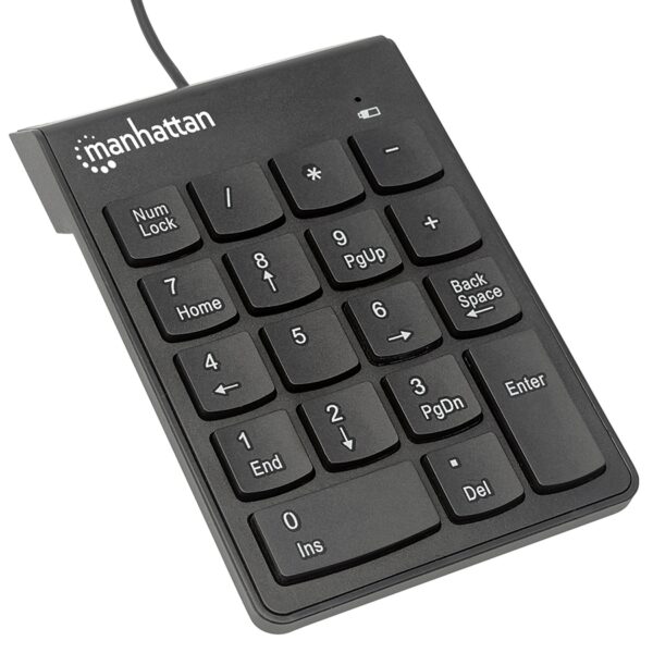 TECLADO,MANHATTAN,176354, NUMERICO USB NEGRO