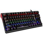 TECLADO MECANICO OCELOT/ALAMBRICO/SWITCH AZUL/PLASTICO/RGB/ NEGRO/ COLORES AJUSTABLES/PLUG PLAY/GAMER