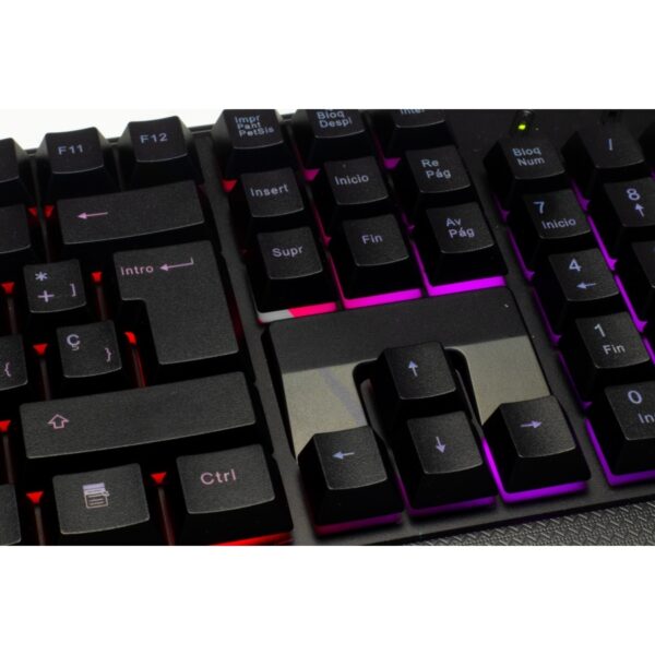 TECLADO ACTECK INSPIRE TA210 / ALAMBRICO USB / ESPAÑOL / 105 TECLAS / NEGRO / AC-928946 - Image 2