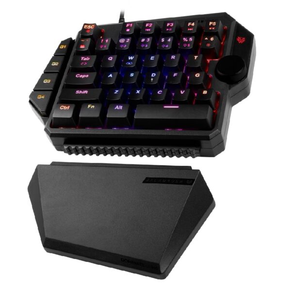 TECLADO GAMER BALAM RUSH DOMINATE GK540 / ALAMBRICO USB / ILUMINACION RGB / MULTIMEDIA / MECANICO A UNA MANO / ESPAÑOL / 39 TECLAS / NEGRO  / BR-932721 - Image 2