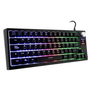 OCELOT TECLADO DE MEMBRANA ESTILO 60 CON RUEDA DE CONTROL DE VOLUMEN