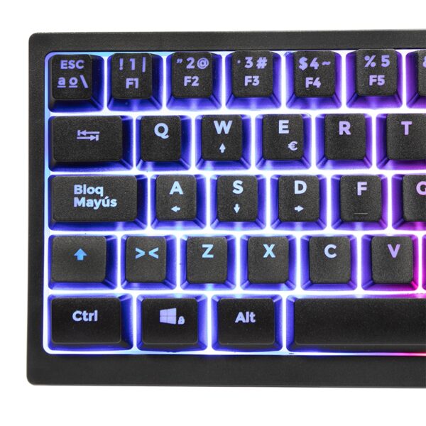 OCELOT TECLADO DE MEMBRANA ESTILO 60 CON RUEDA DE CONTROL DE VOLUMEN - Image 2