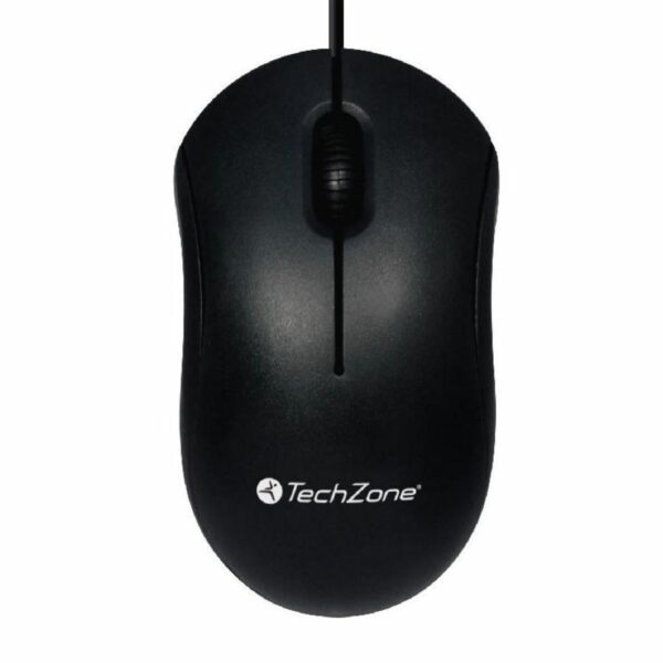 MOUSE ALAMBRICO TECHZONE TZMOU01 1000 DPI NEGRO - Image 2