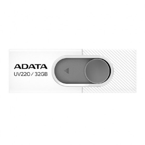 MEMORIA ADATA 32GB USB 2.0 UV220 RETRACTIL BLANCO-GRIS (AUV220-32G-RWHGY) - Image 3