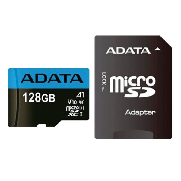 MEMORIA ADATA MICRO SDXC/SDHC 128GB UHS-I 100MB/25MB CLASE 10 V10 A1 C/ADAPTADOR (AUSDX128GUICL10A1-RA1) - Image 2