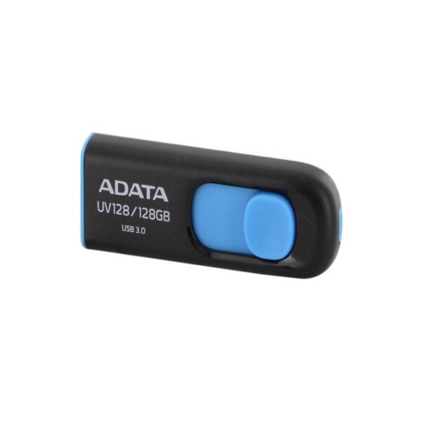 MEMORIA ADATA 128GB USB 3.2 UV128 RETRACTIL NEGRO-AZUL (AUV128-128G-RBE) - Image 2