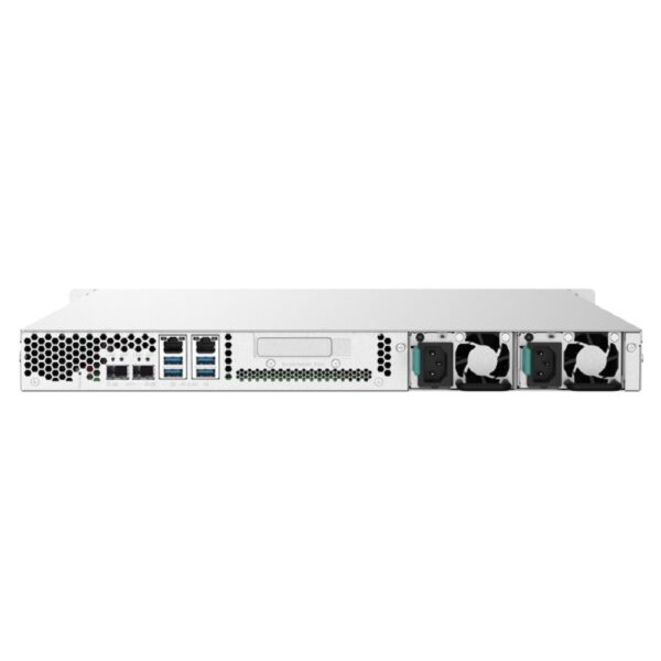 NAS QNAP TS-432PXU-RP-2G/FUENTE REDUNDANTE/ 4 BAHIAS SATA HDD 3,5/RACK 1U/NUCLEO CUADRUPLE 1.7GHZ/2GB DDR4 UDIMM HASTA 16GB/2 PTO 2,5 GBE /2 PTO 10 GBE/USB 3.2 X4/ HOTSWAP/ NO INCLUYE DISCOS/ HASTA