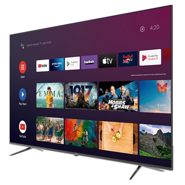 TELEVISION SMART GHIA ANDROID TV CERTIFIED 75 PULG 4K WIFI/ RJ45 /3 HDMI /2 USB / RCA / AUX 3.5MM/ OPTICO 60HZ